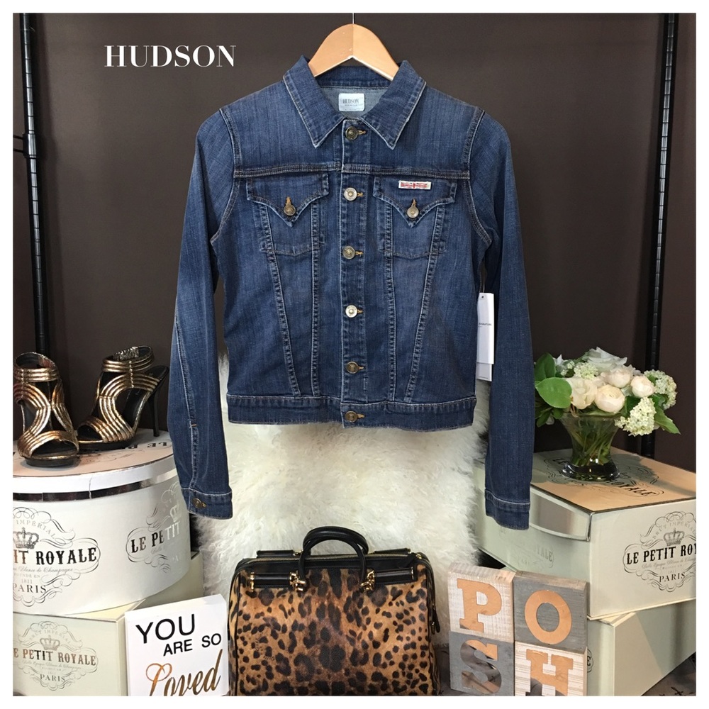 NWOT HUDSON SIGNATURE DENIM BLUE JEAN JACKET